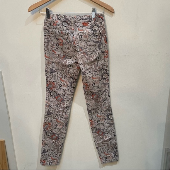 Club Monaco Paisley Skinny Jeans - Gray and orange - Picture 4 of 4
